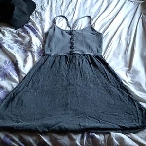 Mossimo Midi/Mini Gray Strap Dress